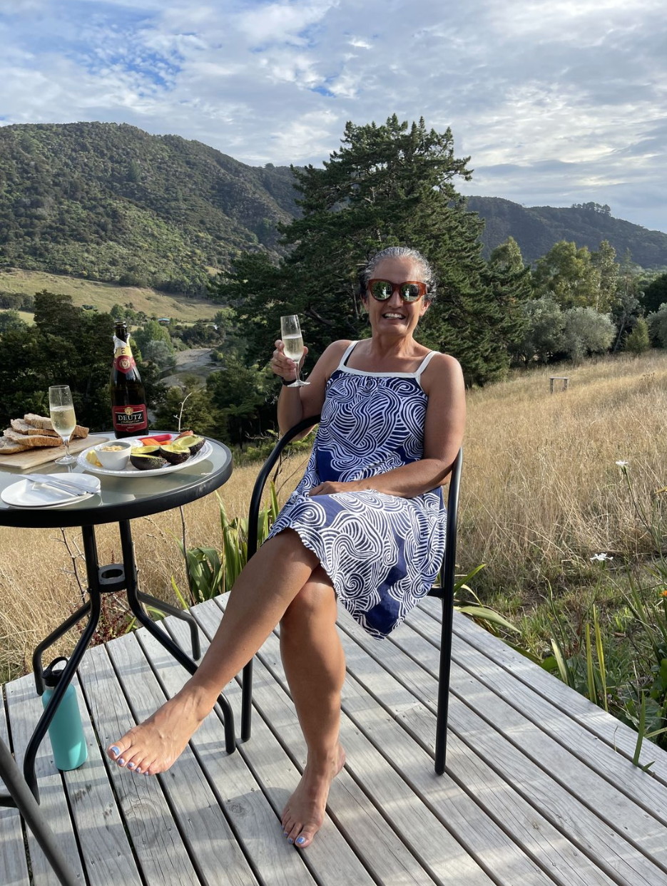 Cotton Cami Dress on person