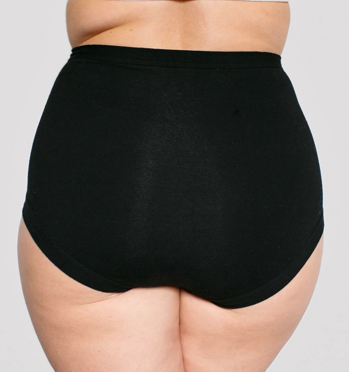 Sky Rise fit shot on people standing, back