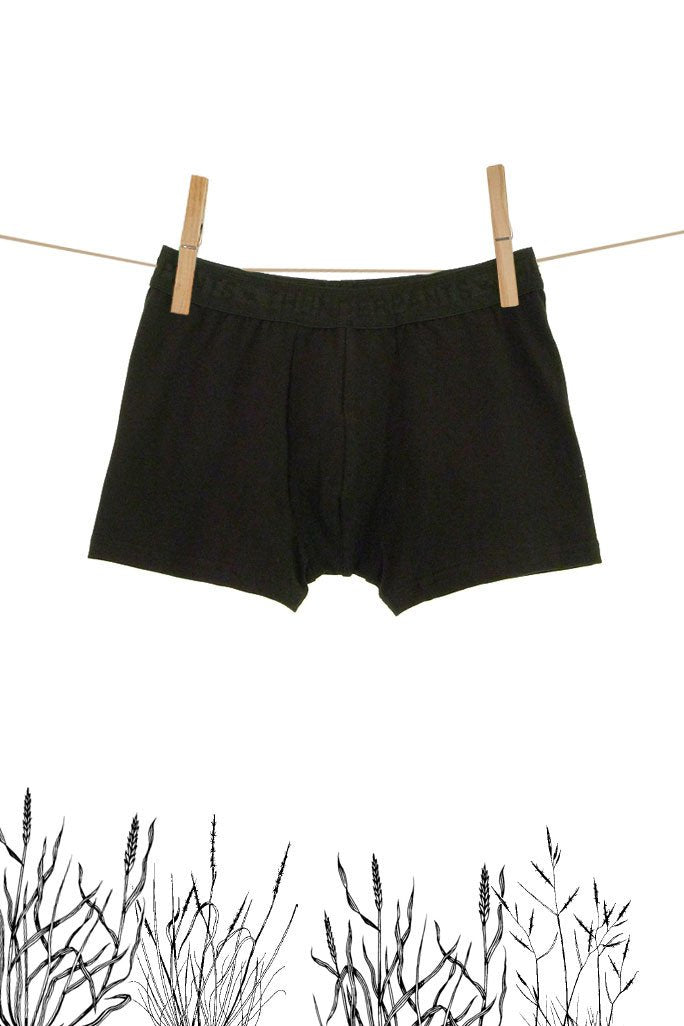 Pouch Boxer Black on clothesline