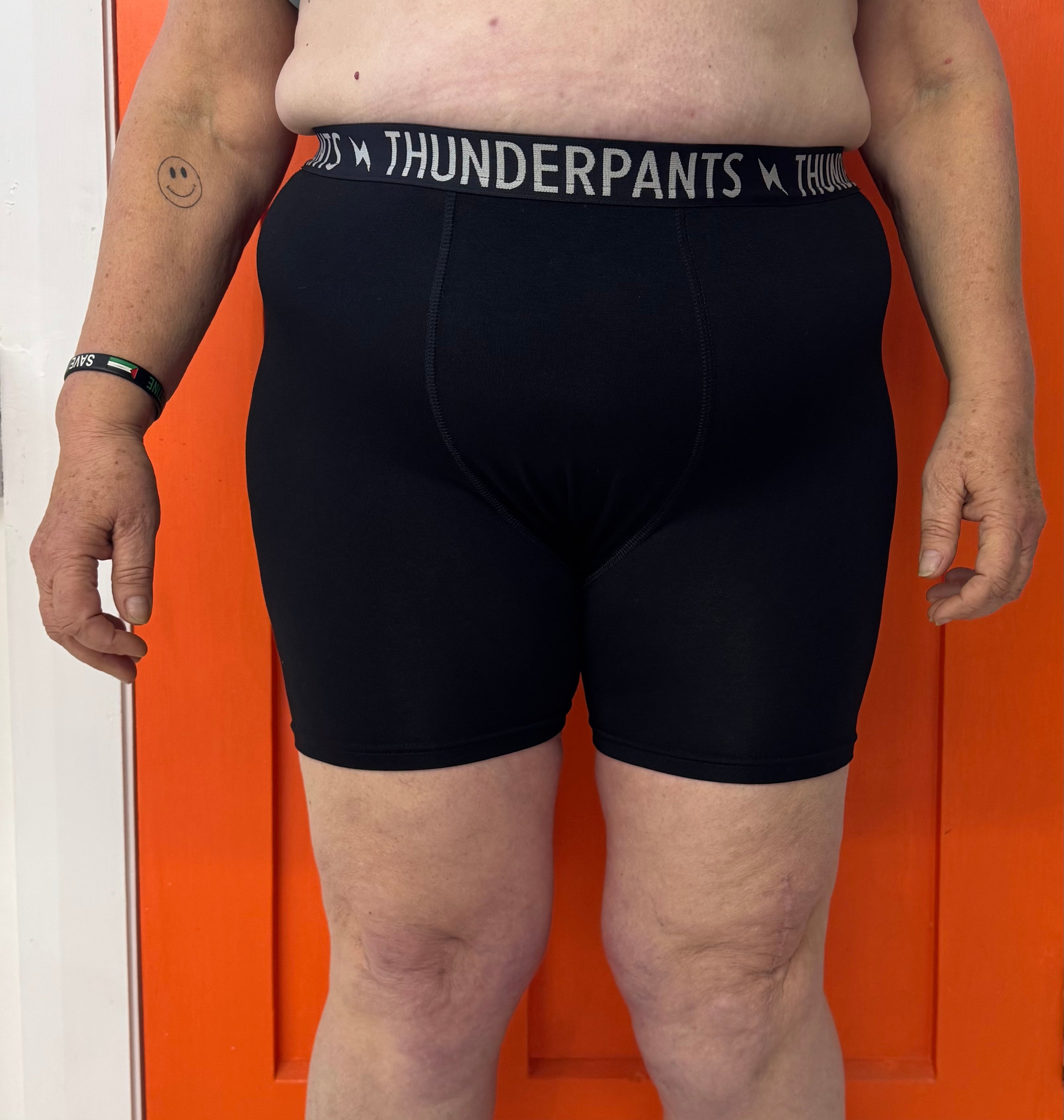 Person wearing everybody boxer front view