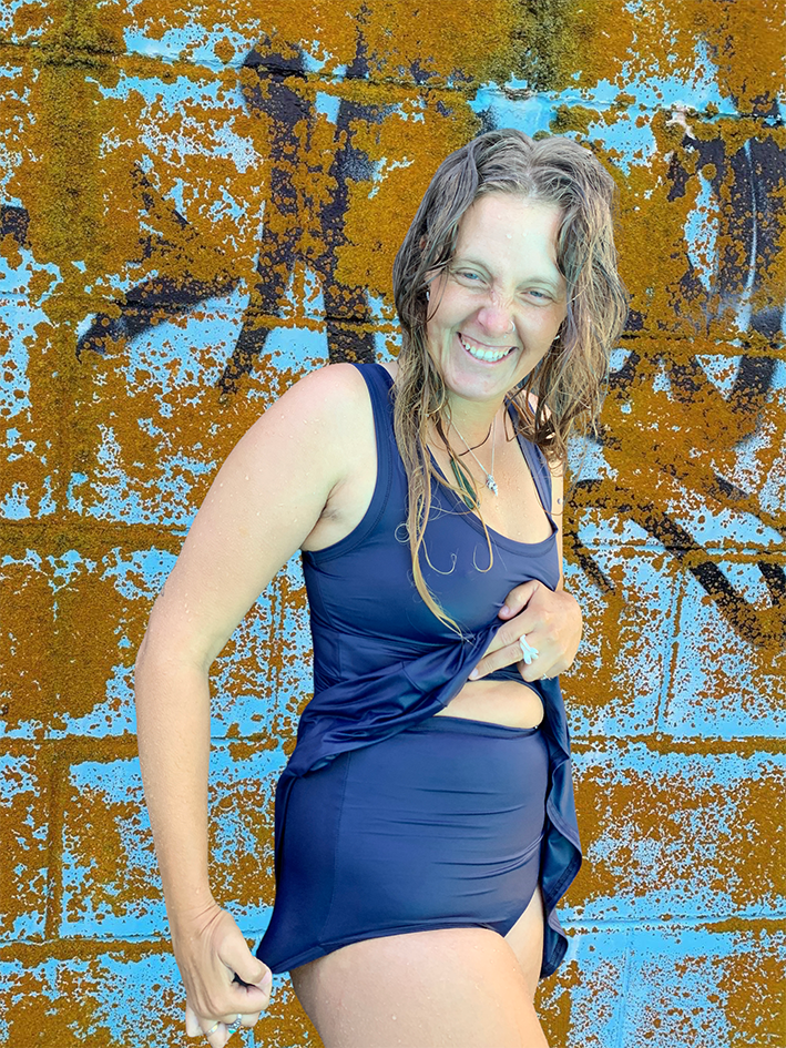 Flared swim dress deals