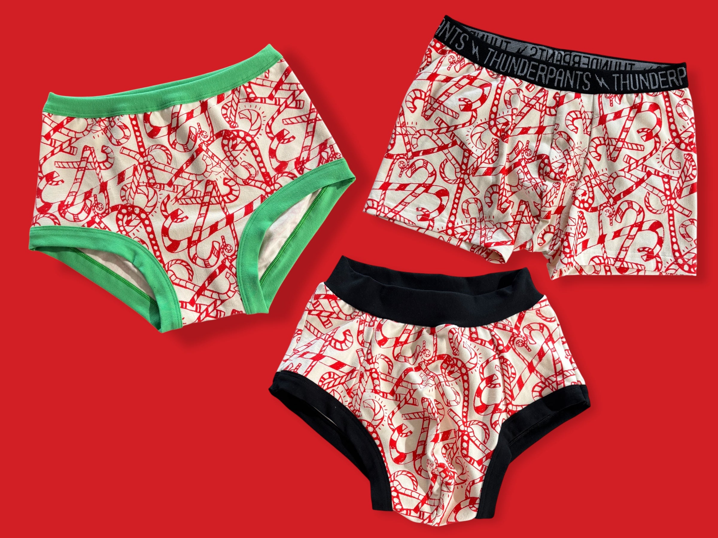 Mixed Candy Canes Thunderwear