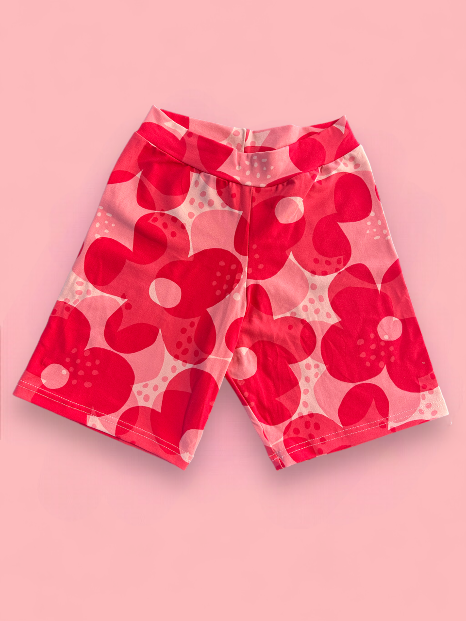 Undershorts Big Pink Floral laid flat