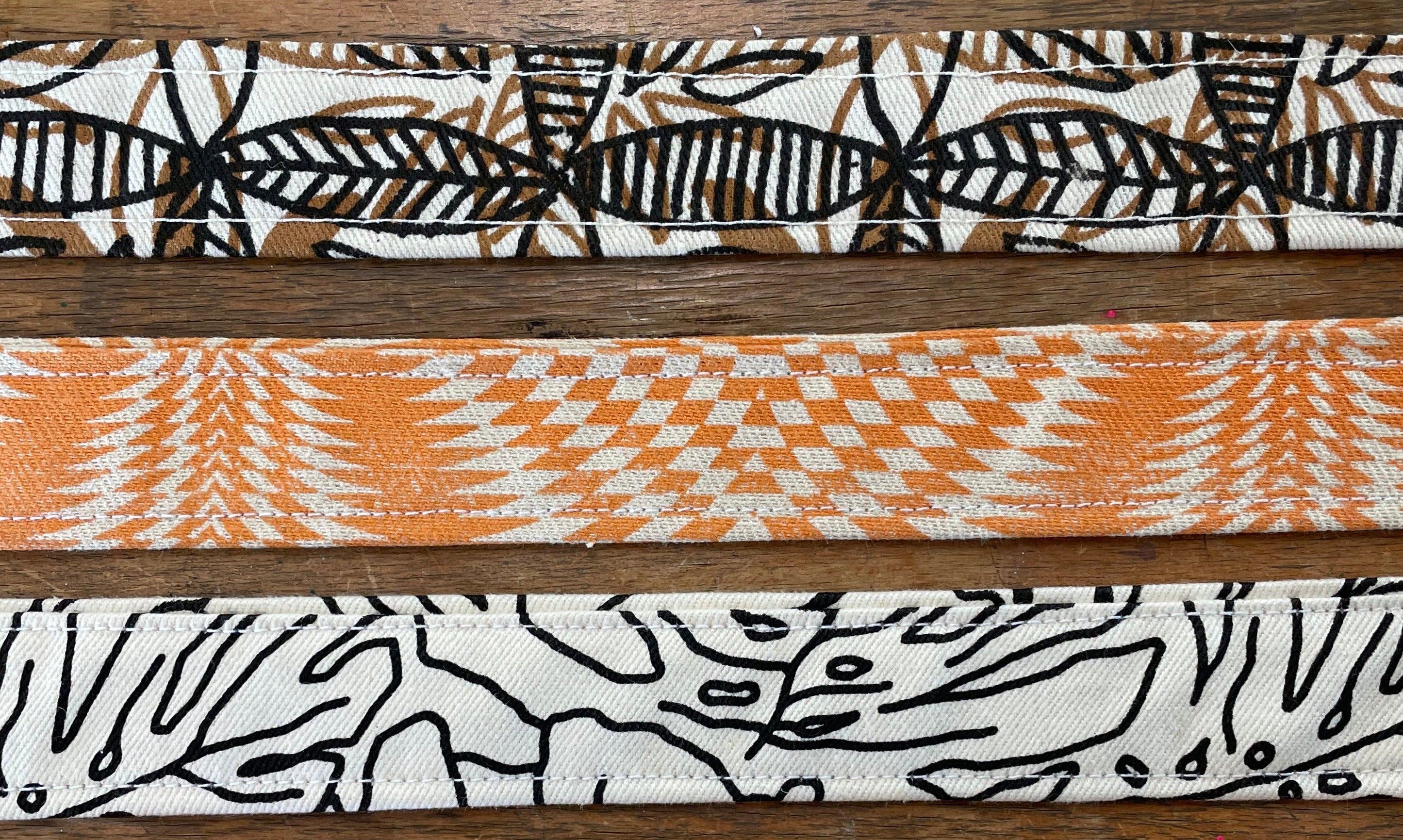 Hand Printed Loop Belts